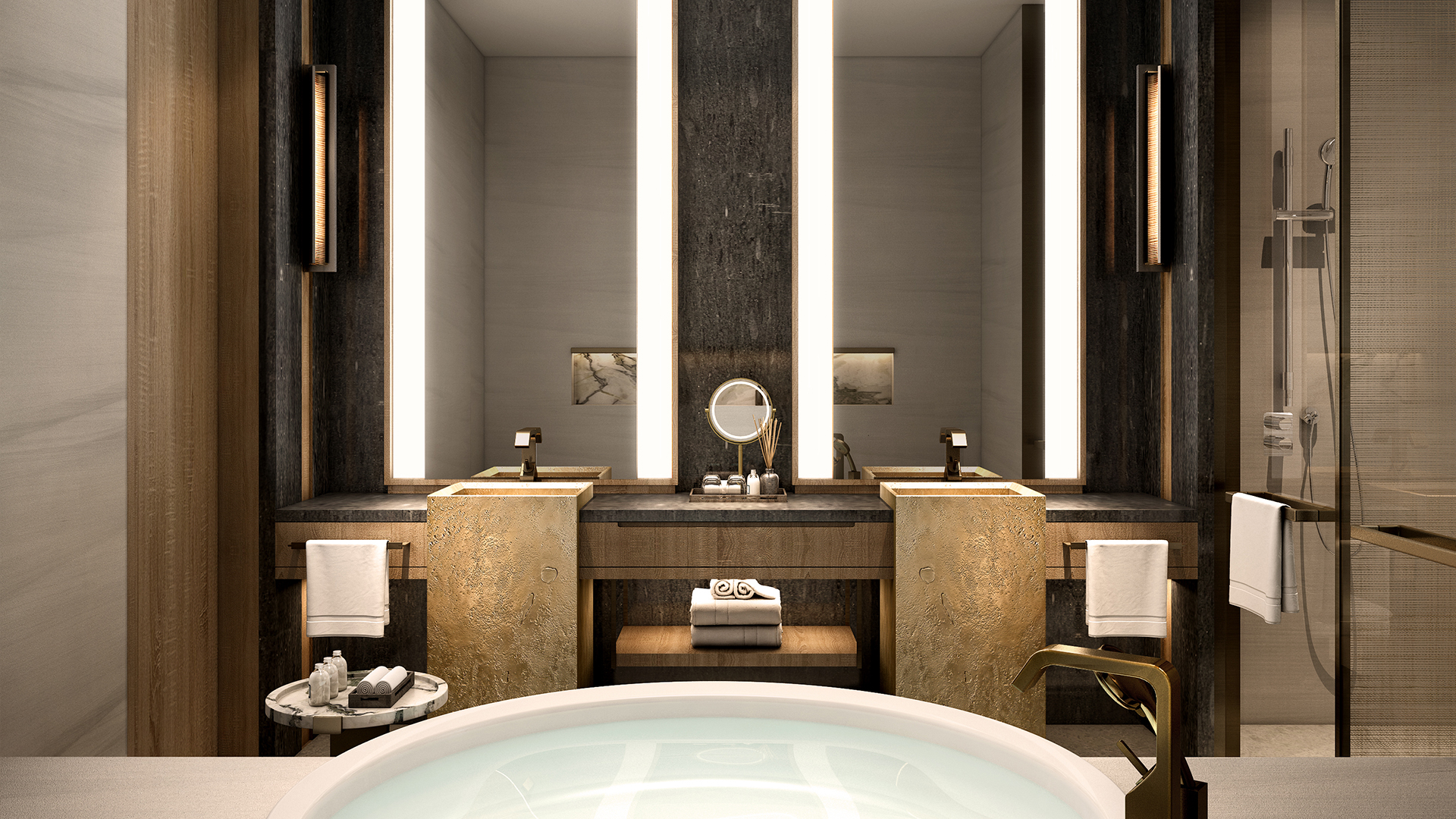 Peak View Two-Bedroom Onsen Suite-bathroom